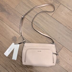 Calvin Klein Lily Saffiano Leather Crossbody - NWT